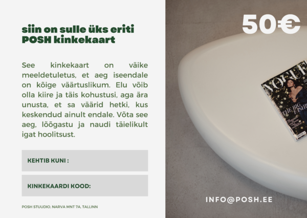 Kinkekaart 50€ (paberil)